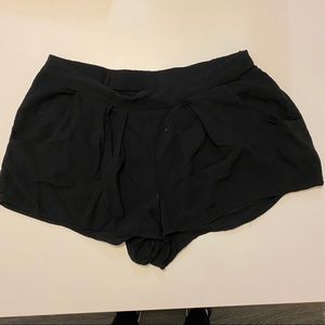 Black Cotton Shorts